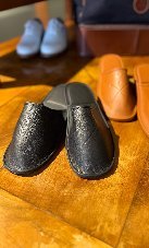 Leather slippers