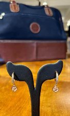 Rose Gold Moissanite drop earrings